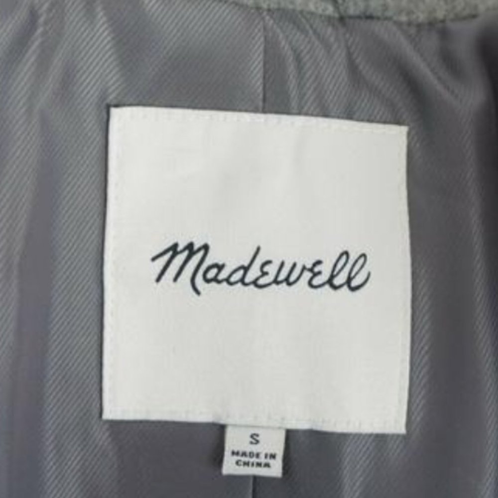 Madewell Gray Wool Blend Coat - Picture 7 of 8